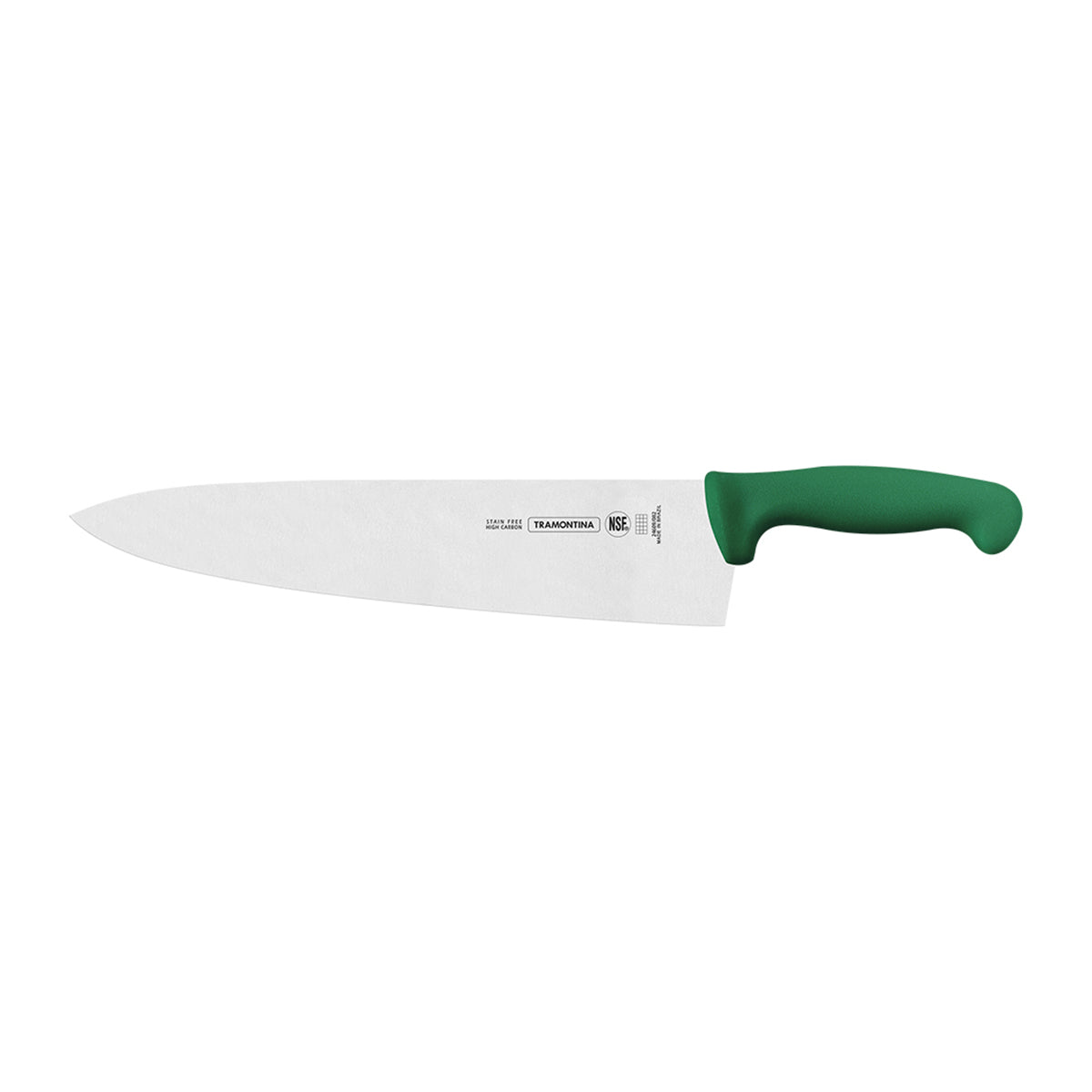 Cuchillo Chef  12 Pulgadas con Mango de Polipropileno Verde